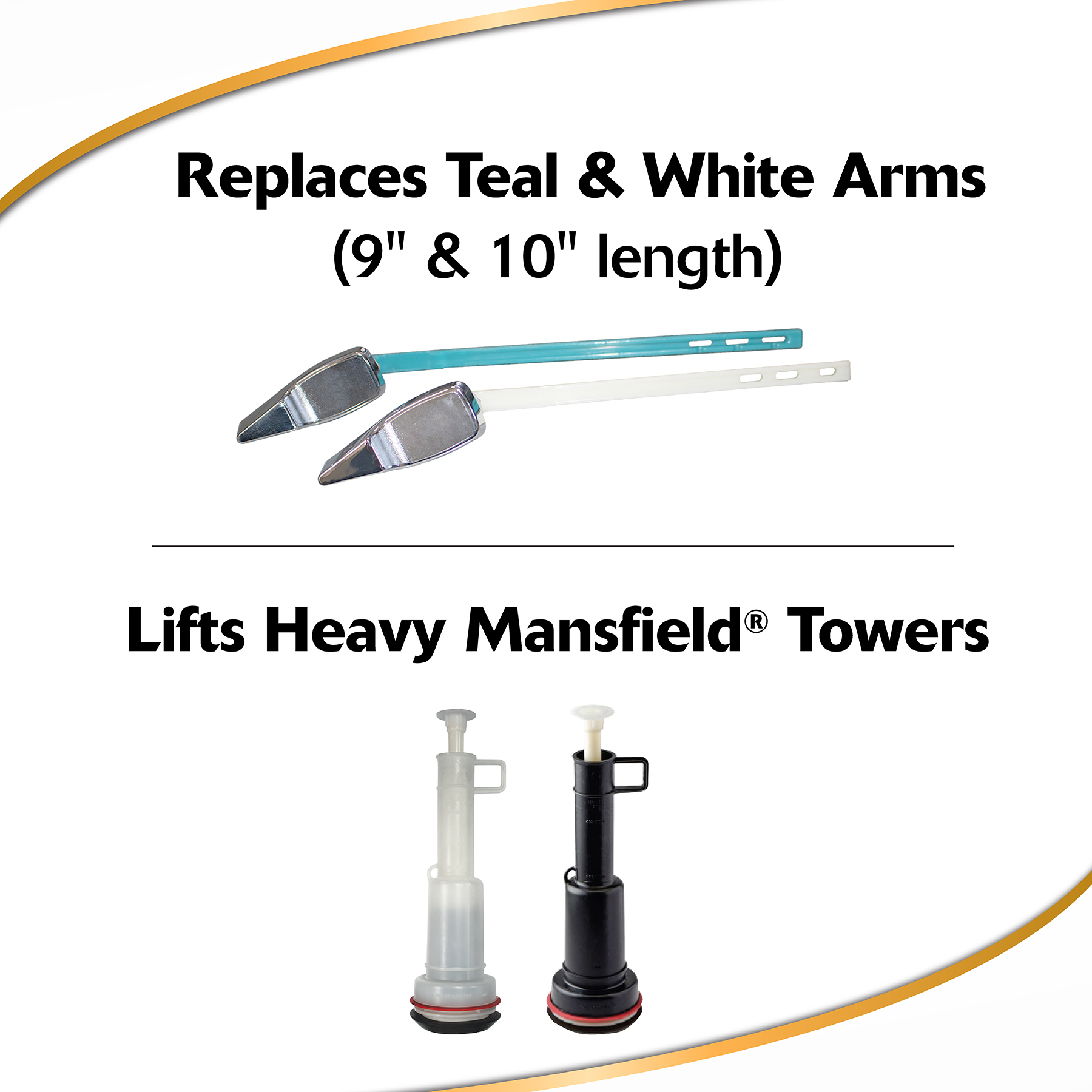 mansfield toilet handle replaces teal and white arms and lifts heavy mansfield towers