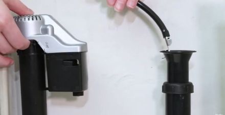 remove refill tube from valve