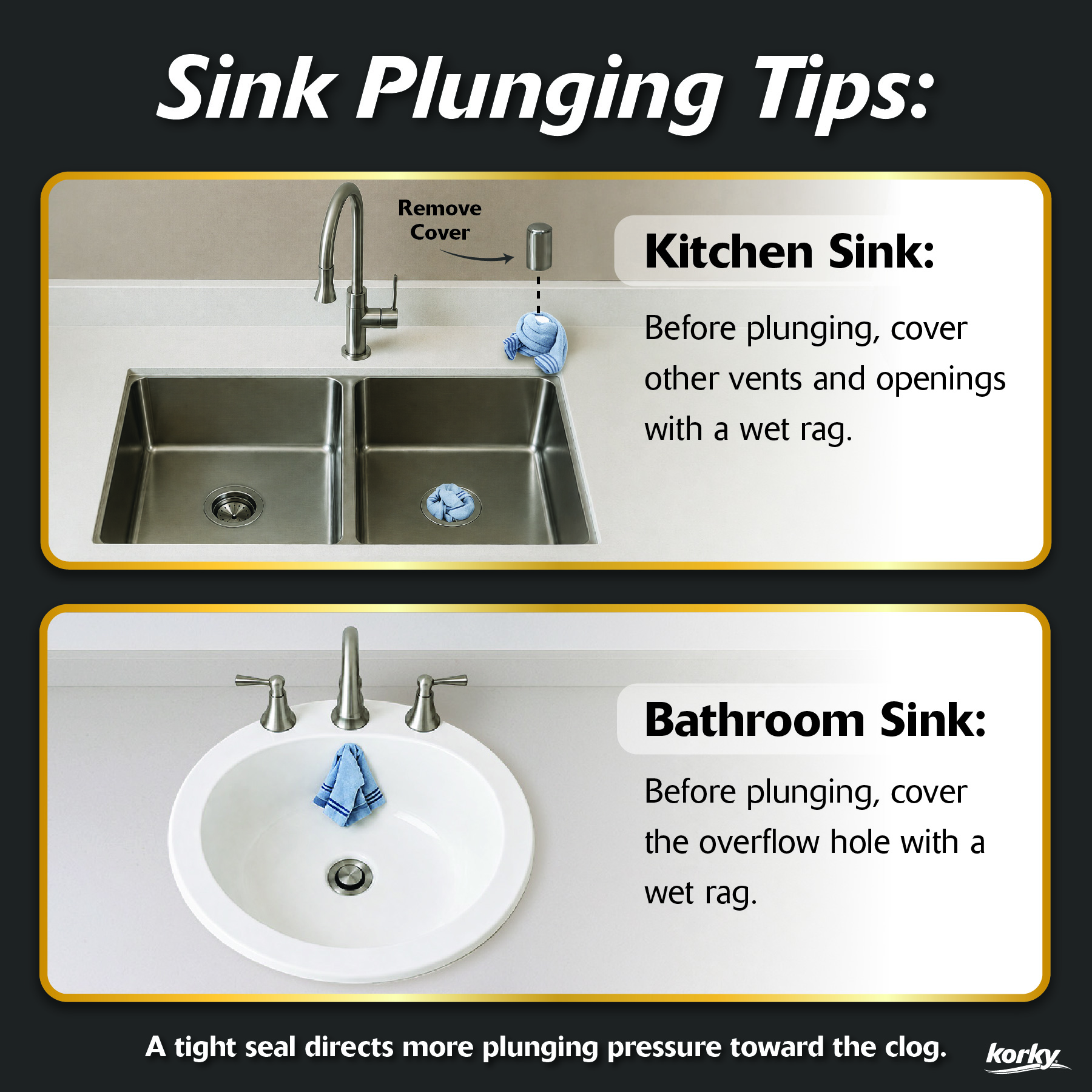 sink plunging tips