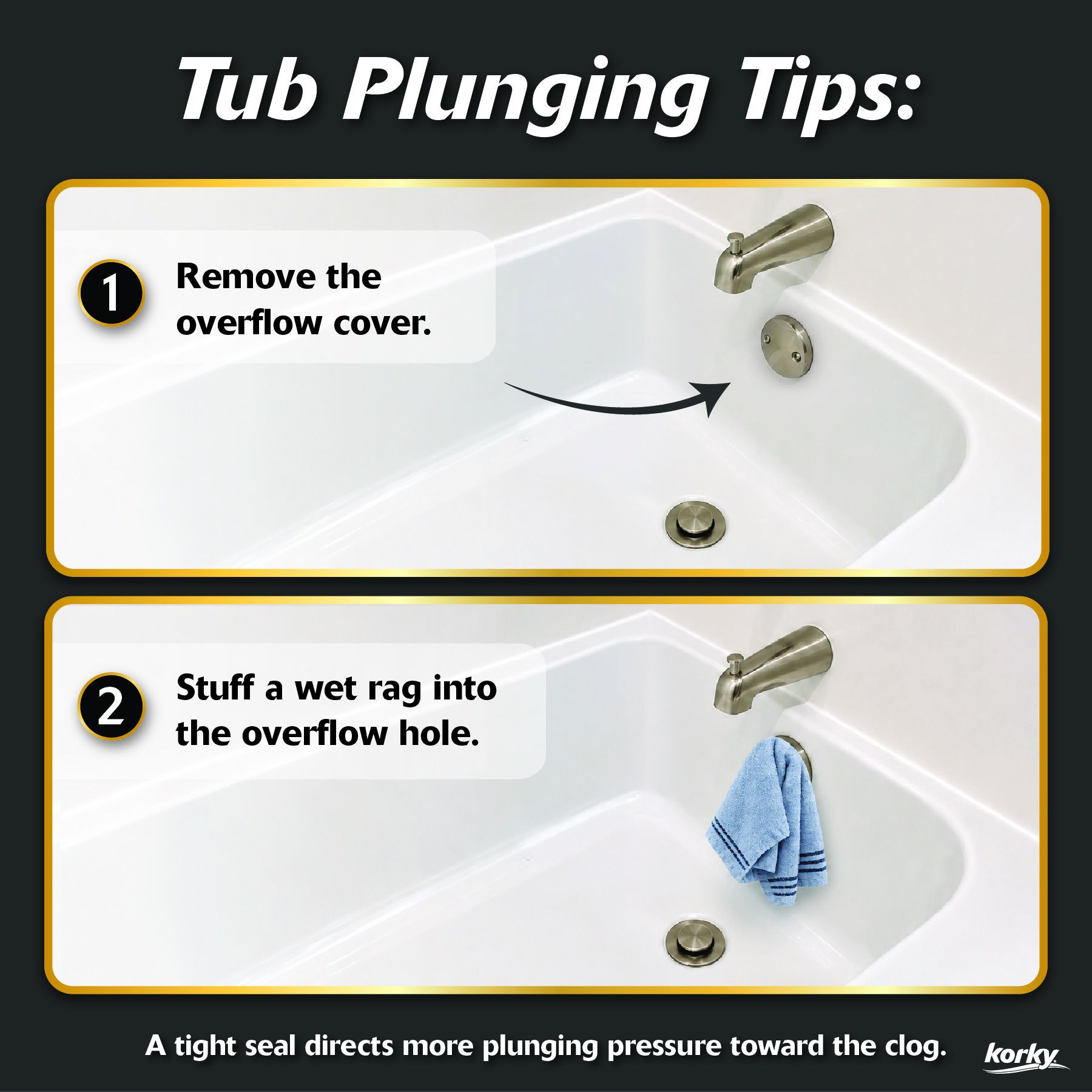tub plunging tips