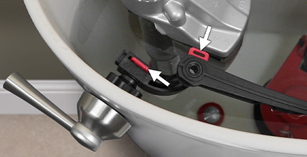 inserting both locking clips